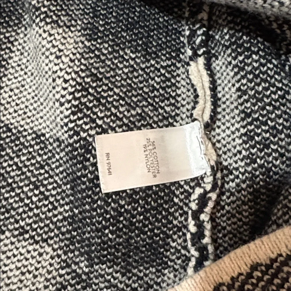 J. Jill Black and Cream Plaid Teddy Jacket - Picture 11 of 12